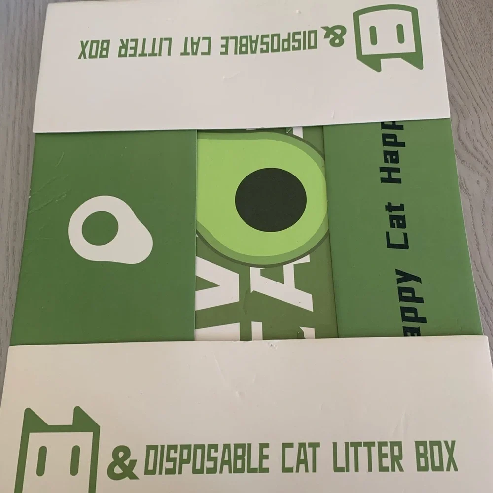 Disposable cat litter box